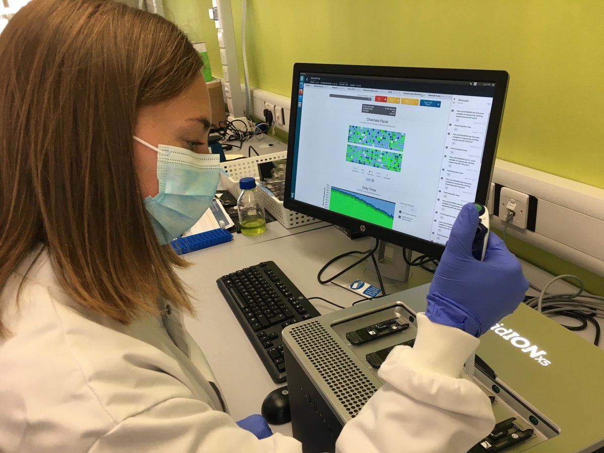 SequencingPark's tweet photo. Awesome highly skilled scientist  @betteridge_emma who has done so much for COVID sequencing @sangerinstitute over the last year #WomenInScienceDay https://t.co/VMCX7GL2su
