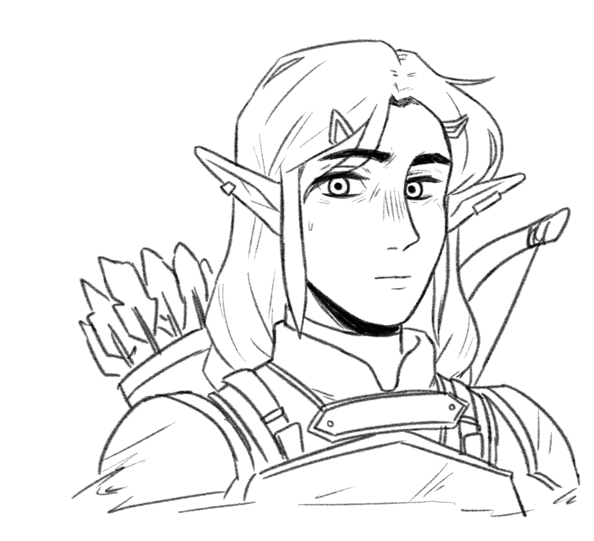 more role reversal au sketches (feat old papa rhoam and little princess aryll)