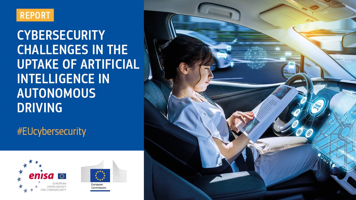 Will autonomous vehicles reduce traffic accidents & fatalities? They may pose a different type of risk to drivers, passengers & pedestrians. A new report by @EU_ScienceHub and @enisa_eu sheds light on the cybersecurity risks europa.eu/!Jk33hb #EUcybersecurity