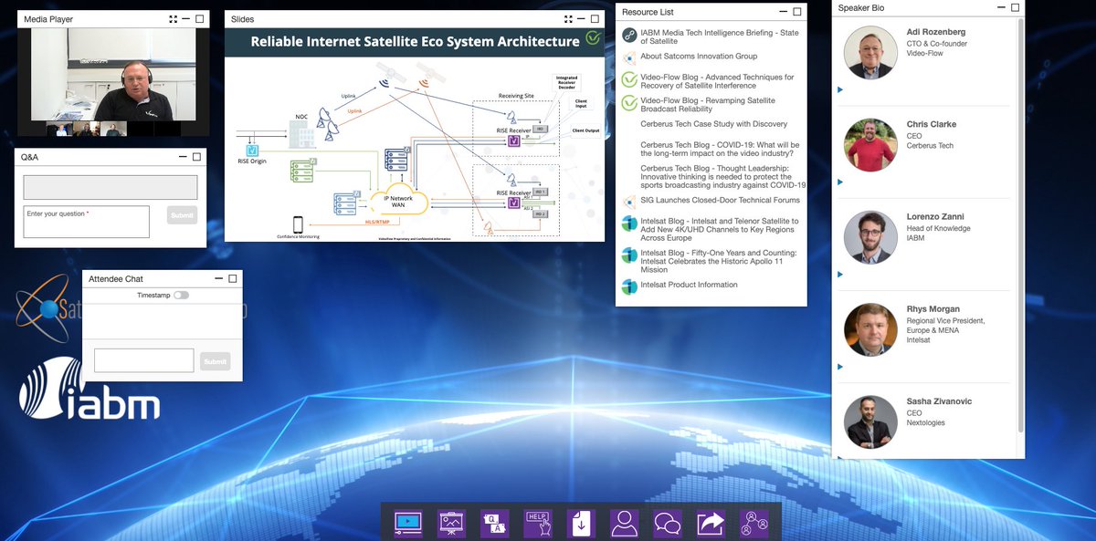 SatcomsIG's tweet photo. Adi Rozenberg @Ofl_VideoFlow describing how its solution can resolve #satelliteinterference #futureofsatellite @TheIABM https://t.co/SsW3eJEO63