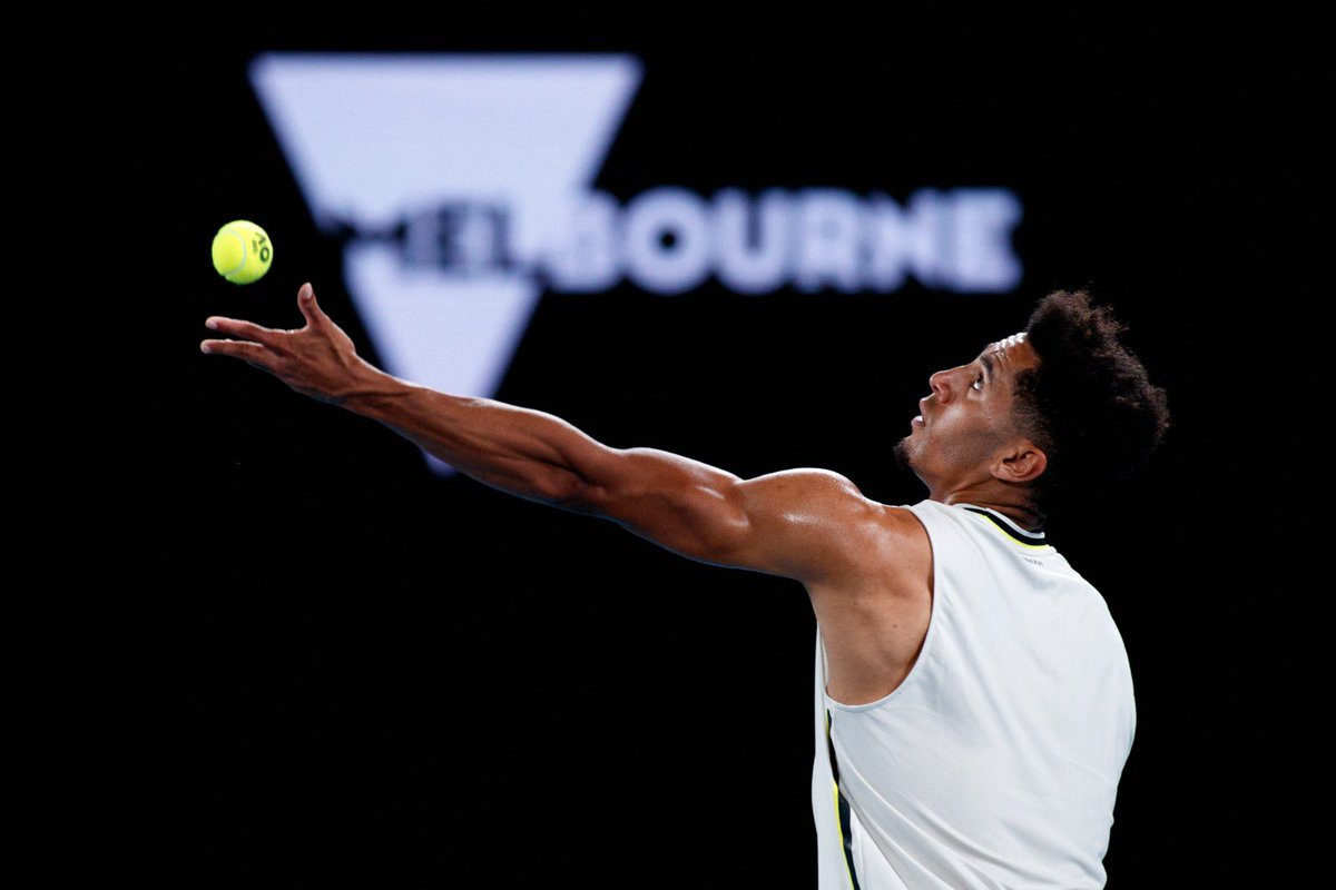 MichaelMmoh's tweet photo. Amazing experience to play @RafaelNadal on a big court with fans.  Thanks @AustralianOpen!  Excited for the future! 💪🏾🙏🏾 https://t.co/nZ76mWqbti