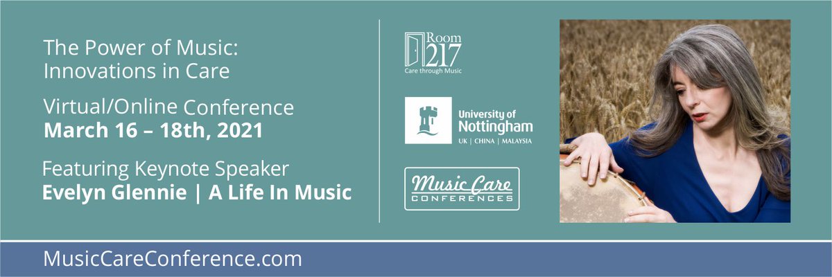 We're so pleased our Music Therapy Team are involved in the #MusicCareConference21 Register for tickets here: eventbrite.ca/e/music-care-c…  

#LiveLaterLifeWell #MusicCare <a href="/music_health/">OPUS Music CIC</a> <a href="/LiveMusicNowUK/">Live Music Now</a> <a href="/UniofNottingham/">Uni of Nottingham #WeAreUoN</a> <a href="/yourMHA/">Methodist Homes (MHA)</a> <a href="/room217fdn/">MUSIC CARE by Room 217</a> <a href="/MusicforDemUK/">MusicforDementia</a> <a href="/Grace_Meadows_/">Grace Meadows</a> <a href="/LakesideArts/">Lakeside Arts</a>