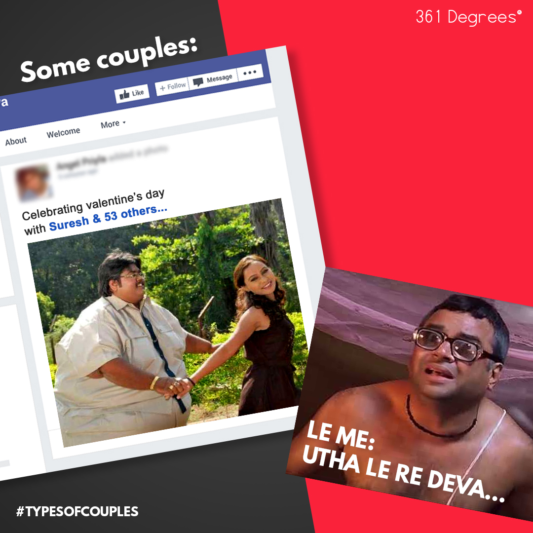 361Degrees_'s tweet photo. Janhit mein jaari,
Ye to padenge sabpe bhari…
We are speechless!
You can tag your partner to have fun; only one please!
#361Degrees #ADesignBeyond #valentinesmonth #valentines #couples #funnycouples #CouplesOnValentinesDay #TypesOfCouples #love #justforfun #memes #laugh https://t.co/n3qZBfSieW