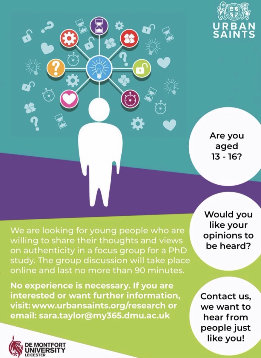 Are you 13-16 years old get in touch we need your help with a research  urbansaints.org/research