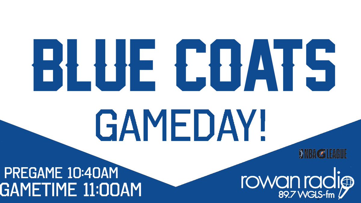WGLSSports's tweet image. finally..... ITS GAMEDAY! Tune in today at 10:40am for pregame coverage, and at 11am join @m_acchitelli15 and @stauff13 for the call of #BlueCoats and #MadAnts on @RowanRadio.  #GLeague.