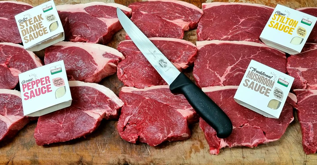 ❤💟 Valentines is upon us💟❤ 2 x 10oz Prime Rump Steaks With a choice of 1 Verstegen Sauce of your choice Just £7.99 Or Double up 4 for £15.00 💓💓Pop in and pick your own!💓💓