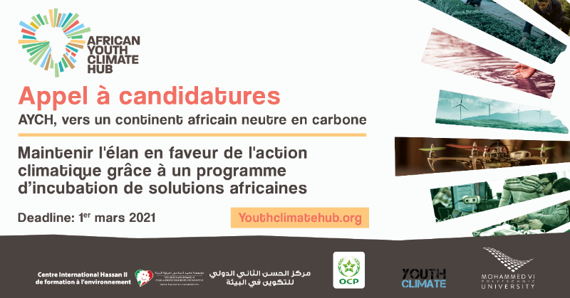 AYC_Hub's tweet photo. La candidature au programme d'incubation AYCH est maintenant ouverte jusqu’au 1er Mars 2021. 
Rejoignez un programme de développement des entreprises vertes de classe mondiale pour les solutions Cleantech et les startups en démarrage !