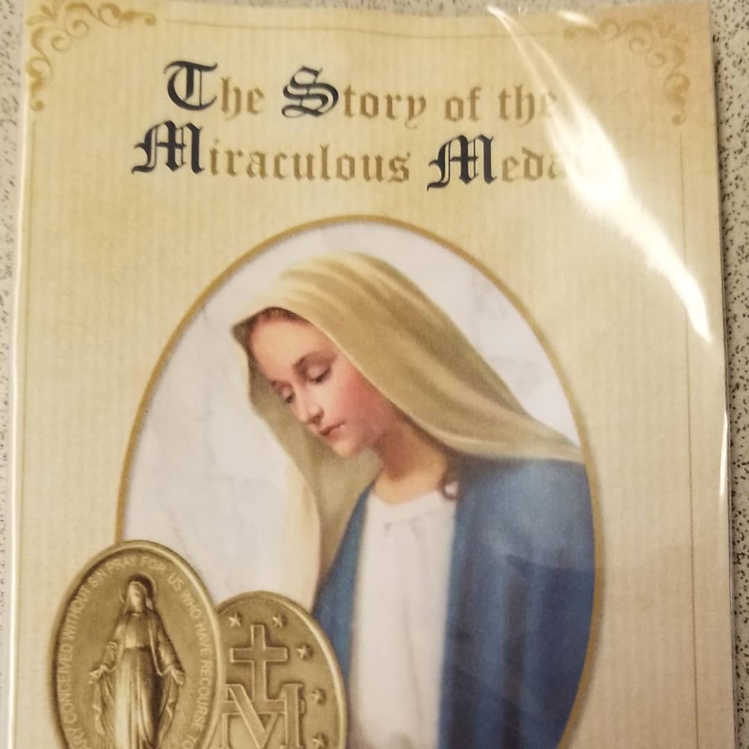 stpatsstoneham's tweet photo. A huge thank you to former parent and former mothers club president, Kay Clark, who dropped off miraculous medals for all of our students and teachers. As we pray to Our Lady of Lourdes on her feast day we said the prayer of the miraculous medal. @CSOboston #riseup #wearestpats https://t.co/kXr2zNto7n