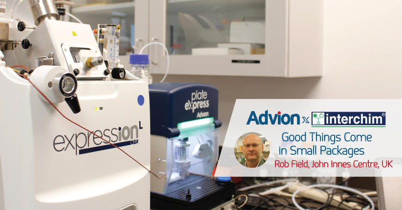 AdvionInterchim's tweet photo. Good things come in small packages. In an interview with Rob Field of the John Innes Centre in the UK, learn why he chose the Advion expression Compact Mass Spectrometer (CMS) for his lab.
#AdvionXInterchim #CompactMassSpec