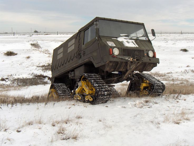 These are specialist vehicles, fast and highly mobile, able to move at speed over the deepest snow. Larger vehicles can also be fitted with after-market track kits/7