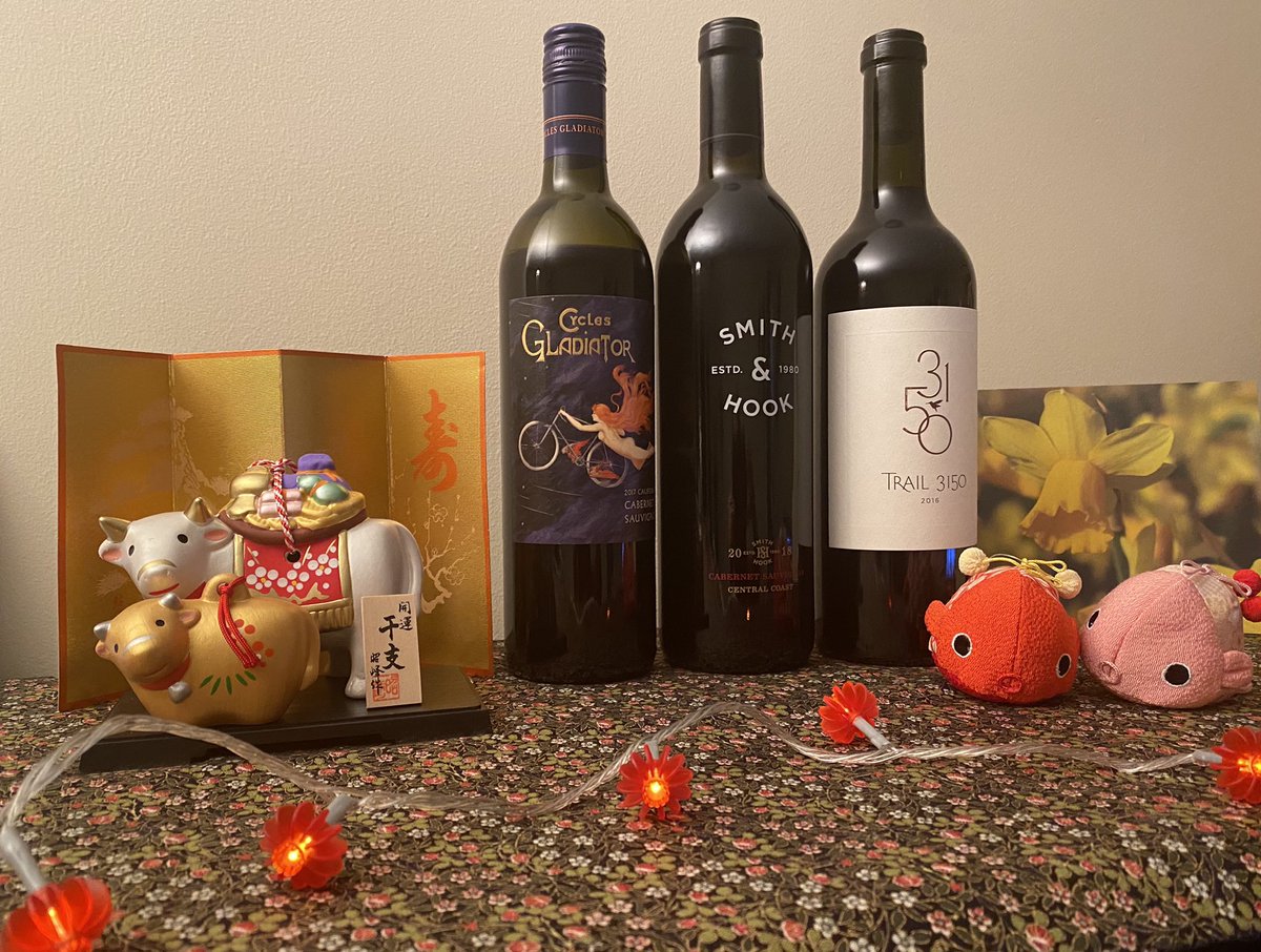 Wonderful #VirtualWineTasting with <a href="/CircleofWine/">CircleofWineWriters</a> - #Californian #Cabernet Adam LaZarre <a href="/gladiatorwine/">Cycles Gladiator</a>, Megan McCollough <a href="/hahnwines/">Hahn Wines</a> and Robert Donnell, Trail 3150 - great learning about AVAs and blends in their wines.  <a href="/CalifWinesUK/">CaliforniaWinesUK</a> <a href="/CastelnauUK/">CastelnauUK</a> <a href="/CalifWines_US/">California Wines</a> good start #CNY2021