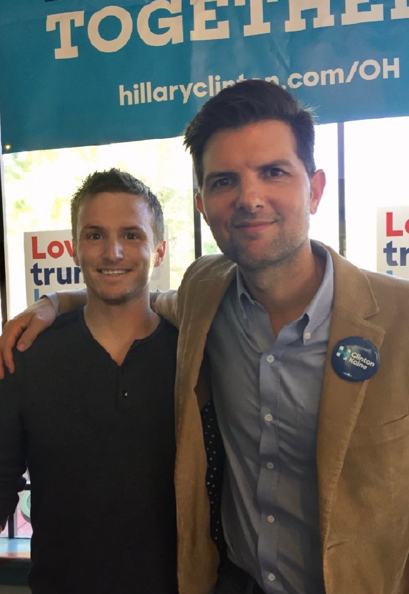 Somehow in that same period I also managed to walk into a Kyrie commercial, meet  @mradamscott, sit on a stage with  @HillaryClinton, and party with the mascots on the highway(?).Nothing will top that year.