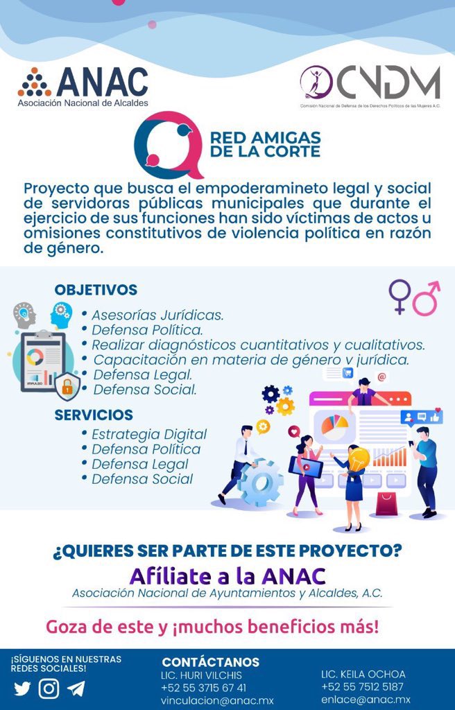 🟣 Te invitamos a afiliarte a la <a href="/ANACmx_/">Asoc. Nal de Alcaldes</a> y ser parte del proyecto <a href="/RedAmigasCorte/">Red Amigas de la Corte</a> 

¡Únete a esta gran familia!