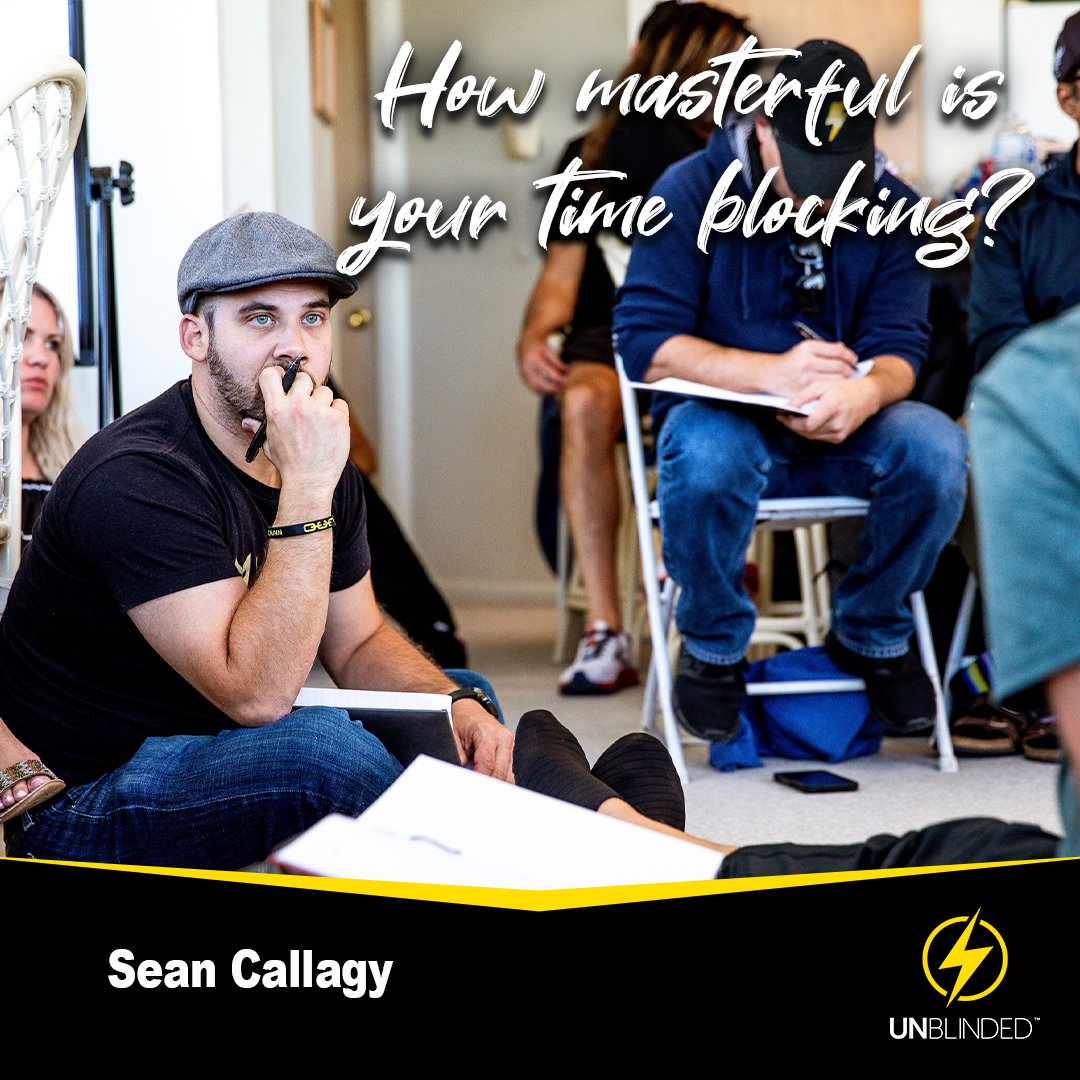 _Unblinded's tweet image. How masterful is your time blocking? - Sean Callagy

#unblinded #timeblocking #processmastery #realraw #realrawopen