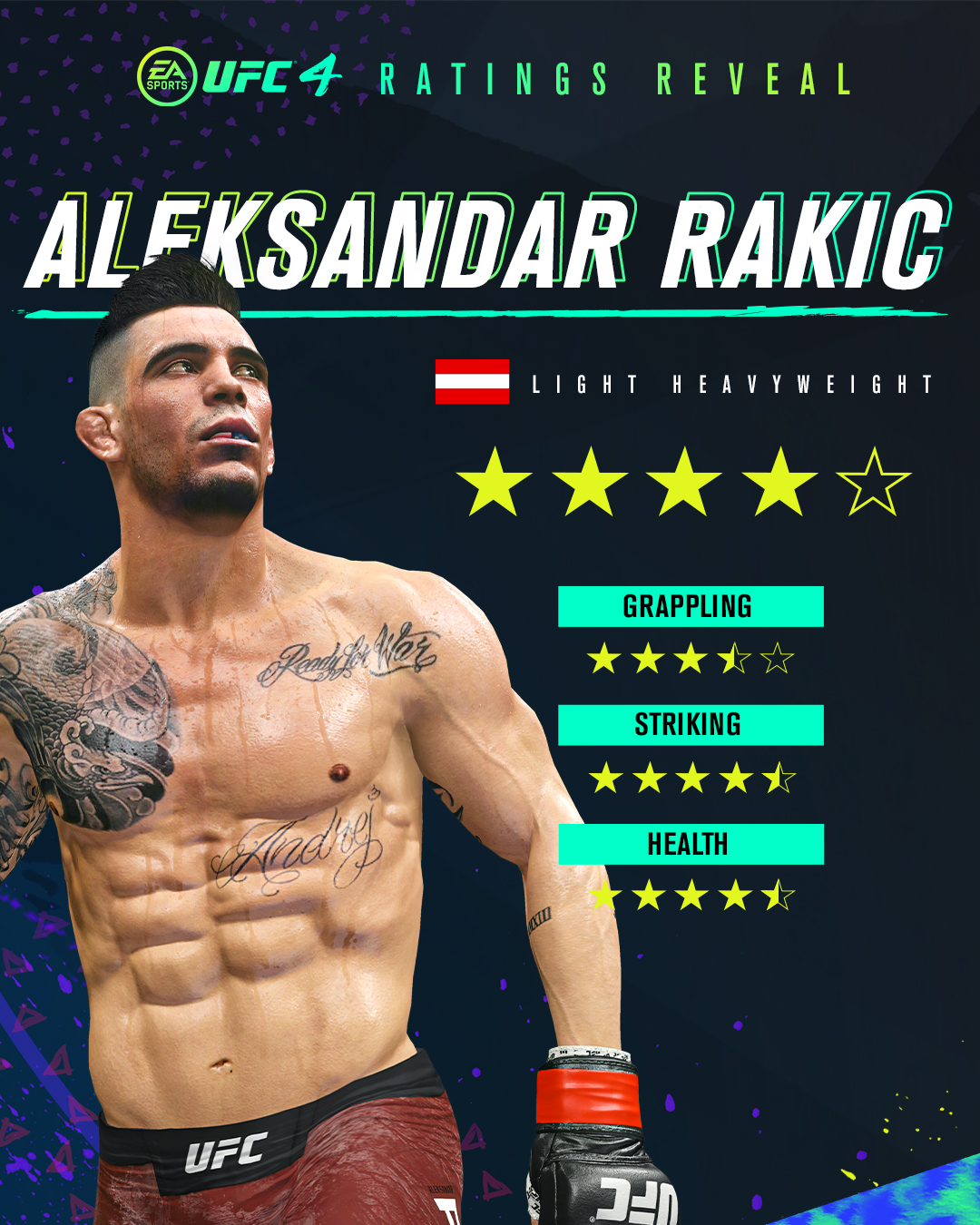 Petarung UFC Aleksandar Rakic berhasil menaklukkan lawannya, Thiago Santos dalam gelaran UFC 259