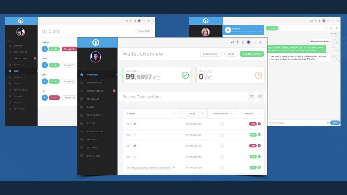 SwissIOCForever's tweet photo. @AltcoinDailyio Definitely $IOC! Why? There is still no #development team that has achieved the following goals: #Chatfunction, #shadepayments, #aliases and ... https://t.co/41FhxvkaE2