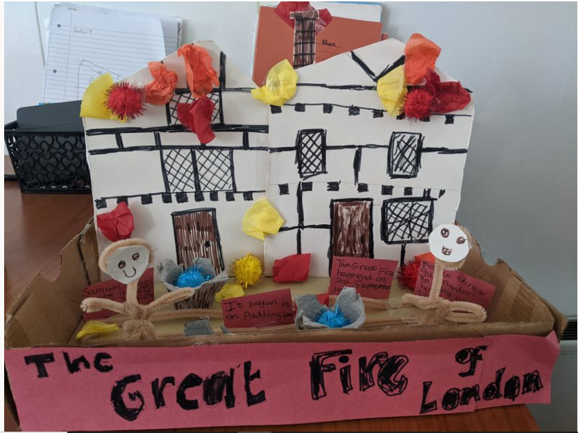 olive_bham's tweet photo. After learning about how the fire spread during the #GreatFireOfLondon, Year 2 decided to make their own Tudor style houses. #LockdownLearning #RemoteLearning #offscreenactivities #GFOL https://t.co/27RE4v15la
