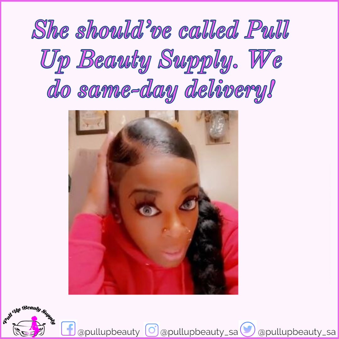 pullupbeauty_sa's tweet image. Ran out of your favorite product?! No worries, Pull Up Beauty Supply does delivery.

 #expressdelivery #shoplocal #reclassify #beautify #pullupbeauty #pubs #onlinestore #beautysupply # wigs #bundles #lipgloss #sanantonio #78227 #78245 #78251 #78252