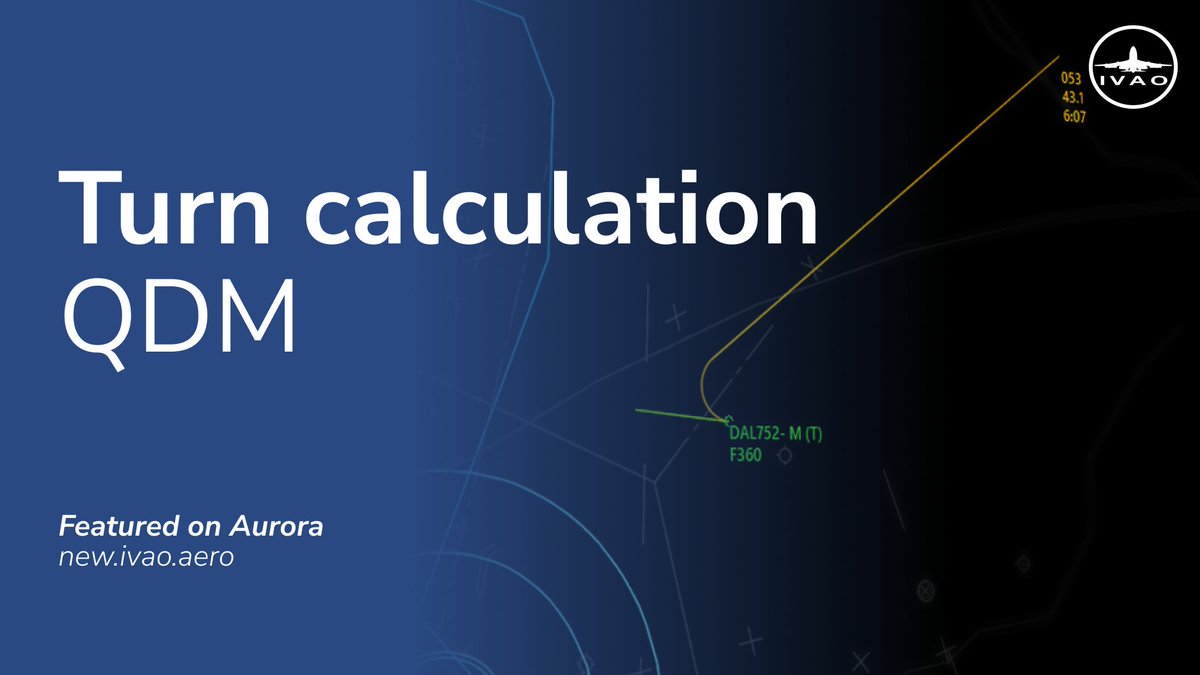ivaoaero's tweet photo. When drawing a QDM on the Aurora radar scope, you can now see a turn calculation displayed automatically according to the aircraft speed.
https://t.co/8QuOQIPzFe https://t.co/TQRuTlFyMP