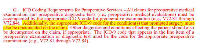 bmorecardiology's tweet image. #CODINGQUESTION
When documenting a "Preoperative Risk" note, do you state the reason for the surgery/procedure (ie: needs lap chole 2/2 cholecystitis)?
Without the reason for the surgery, you are not in compliance?
@CardiologyCoder @keaglemd