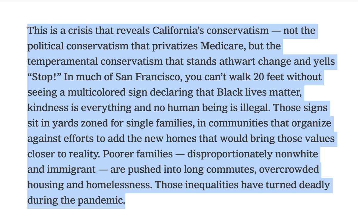  @ezraklein highlights brilliantly the faux-progressivism that people in this state cosplay in to hide their conservatism: