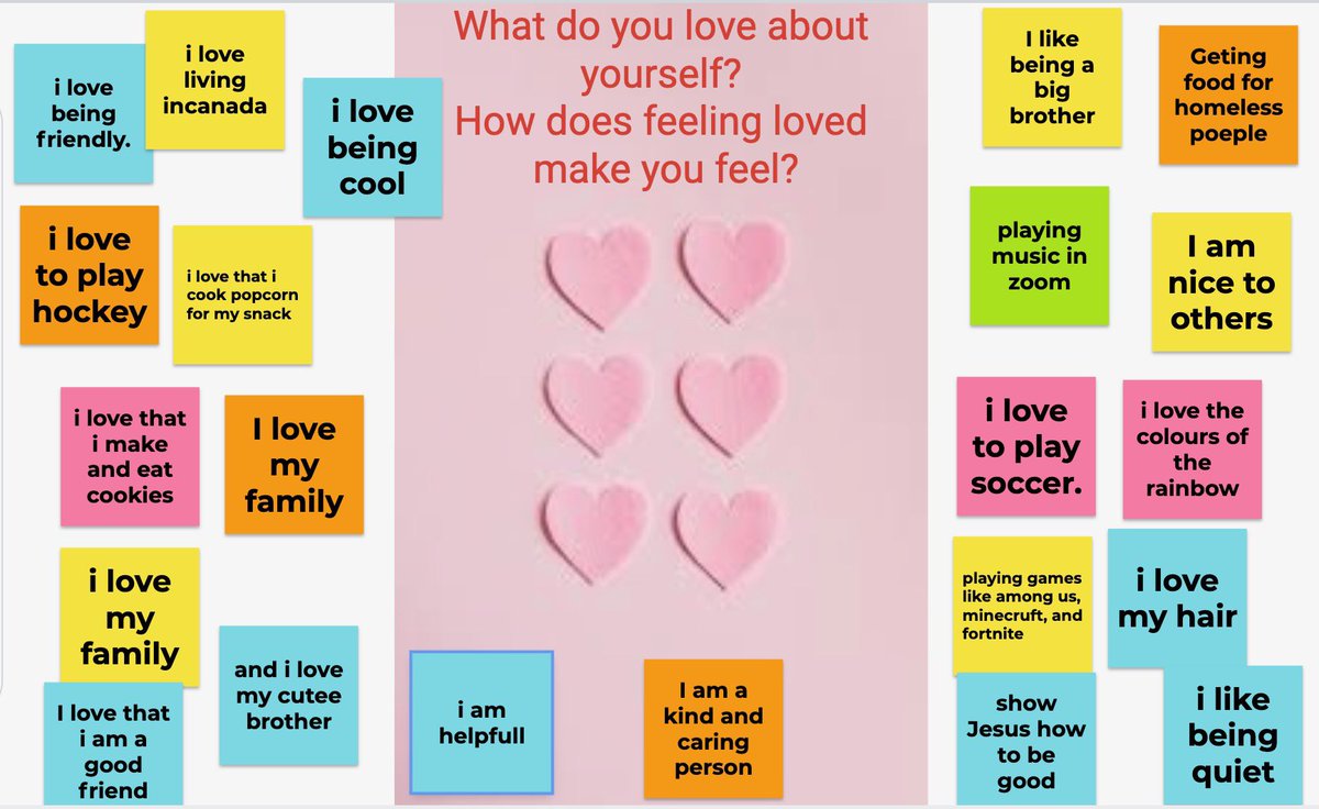 msbarone_'s tweet image. With Valentine’s Day coming up, We have been working on our own #TheLoveProject in class. Here are some of our jamboard discussions! ❤️💌