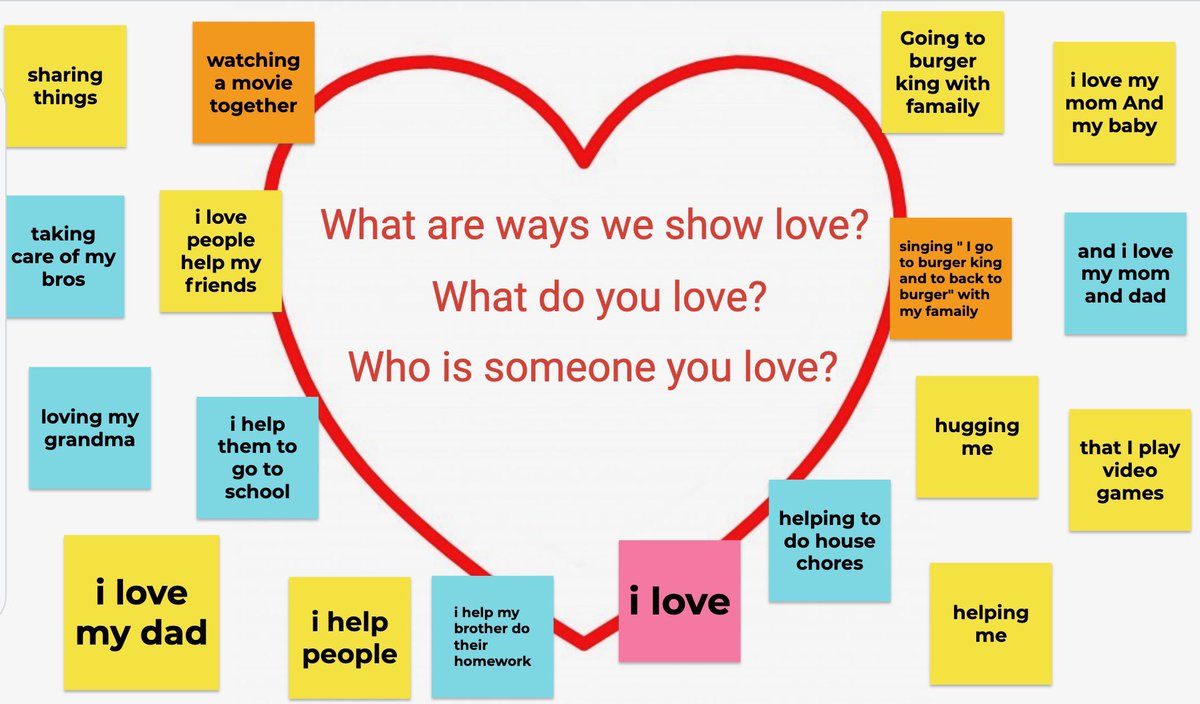 msbarone_'s tweet image. With Valentine’s Day coming up, We have been working on our own #TheLoveProject in class. Here are some of our jamboard discussions! ❤️💌
