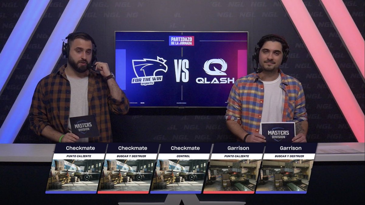 QLASH_Spain's tweet photo. Estamos ya con la #MasterDivision5, todos al directo!!!

🎙@Kranieel te vas a equivocar y lo sabes...😏
🎙@DonDeGentes_ siempre en mi equipo 😉
🖥https://t.co/ql4fAnjwlU

#VamosQLASH @TeamQLASH https://t.co/lA0fJxfkYl