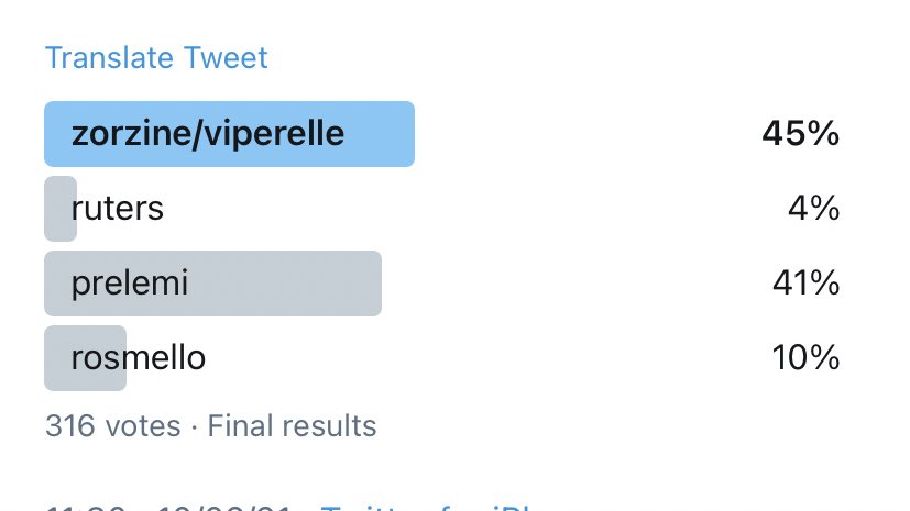 neutralopini0n's tweet photo. risultati sondaggio, fandom più tossico: zorzine/viperelle.

🚨 NON È LA MIA OPINIONE 🚨

#prelemi #zorzando #rosiners #zelinda #rosmello #ruters #sovip #tzvip #GFvip https://t.co/saZMiweJBD