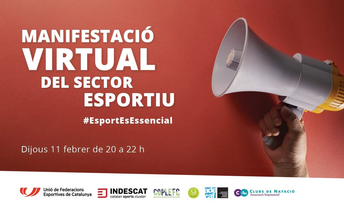Volem que l’esport i l’activitat física siguin considerats un servei essencial
#EsportEsEssencial