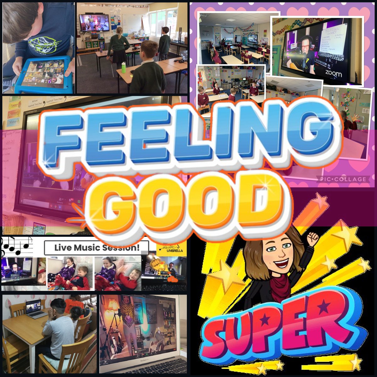 With over 800 Zoom screens & 500 YouTubers, we reckon we left around 2,000 kids & teachers feeling smilier today. 

Your feedback has meant we're coming back on Thurs. 25th Feb. 

We feel good - you feel good & above all our #learningdisabled presenters feel good! #Wellbeing4All