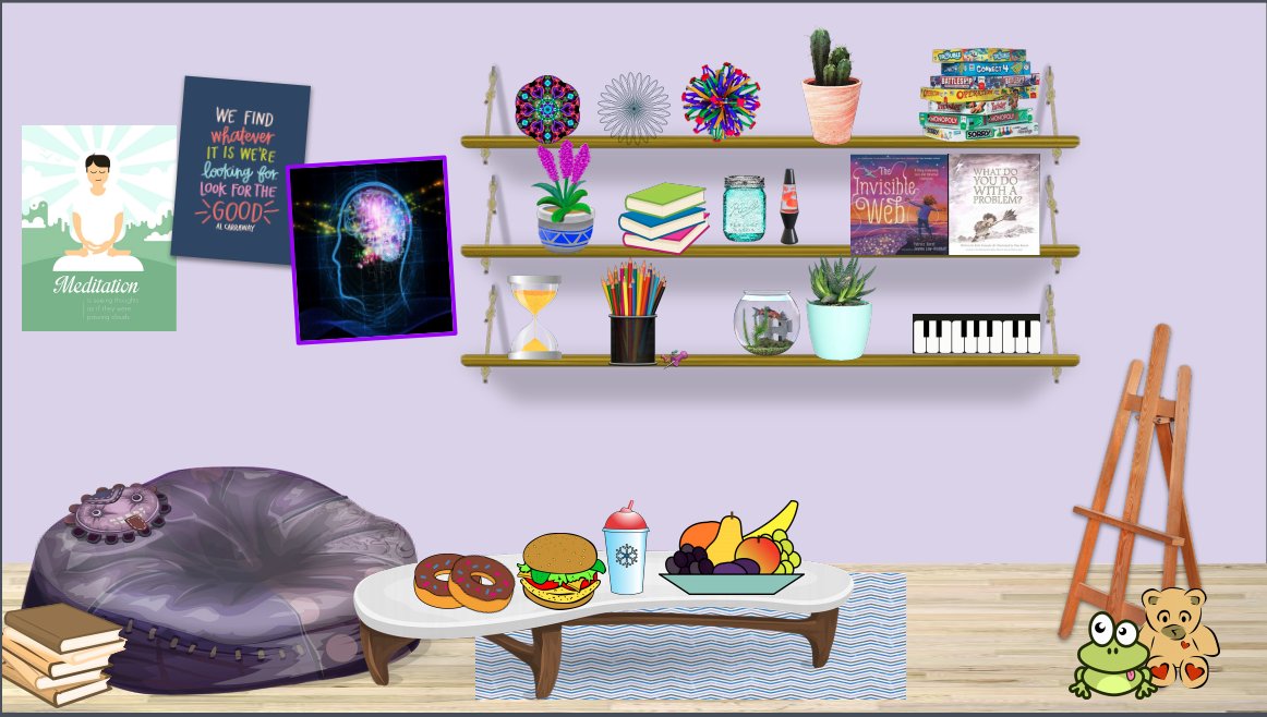 MrGonzalez_5's tweet photo. Students created their own virtual calming rooms filled with an abundance of links that connect them to calming activities, music, books, songs, yoga, etc. that they personally enjoy and can turn to when needing a mental health break. @FFMfit @FFMcGinnCES @YCDSB_MH https://t.co/d08bHelYXN