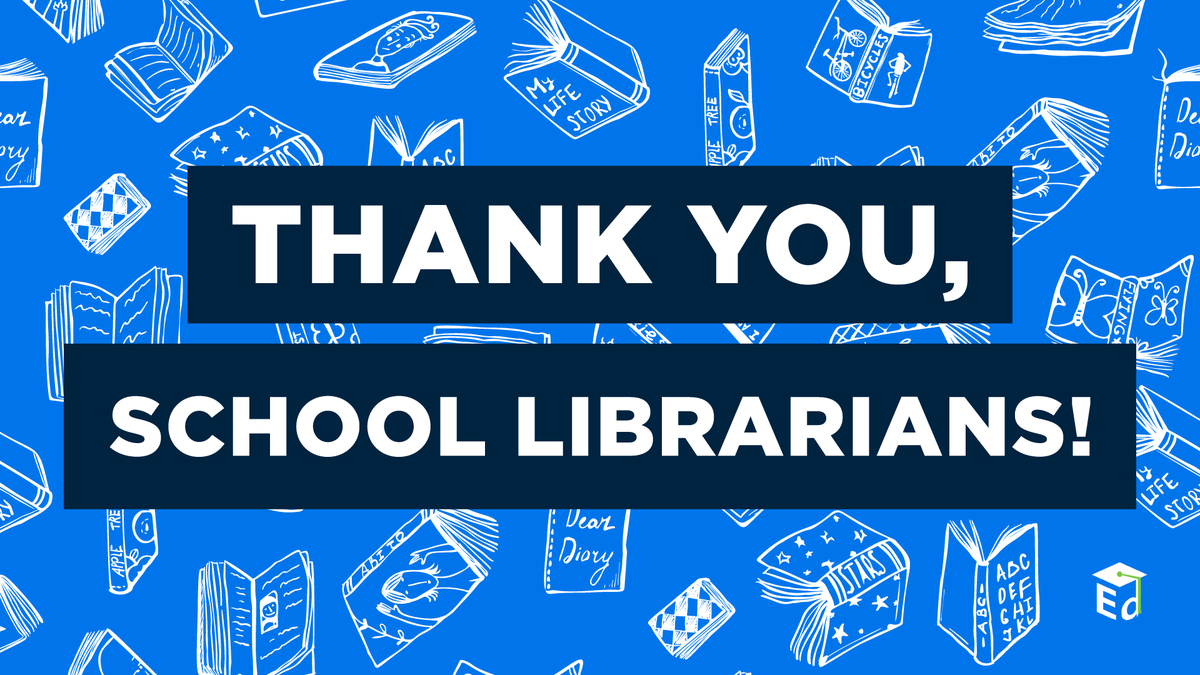 Thank you, school librarians for inspiring a love of reading in students and supporting learning across grades and subjects. 📚📖📘 #ThankYouThursdays