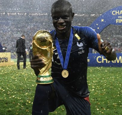 2018, France won the World Cup and Kanté was a huge player.