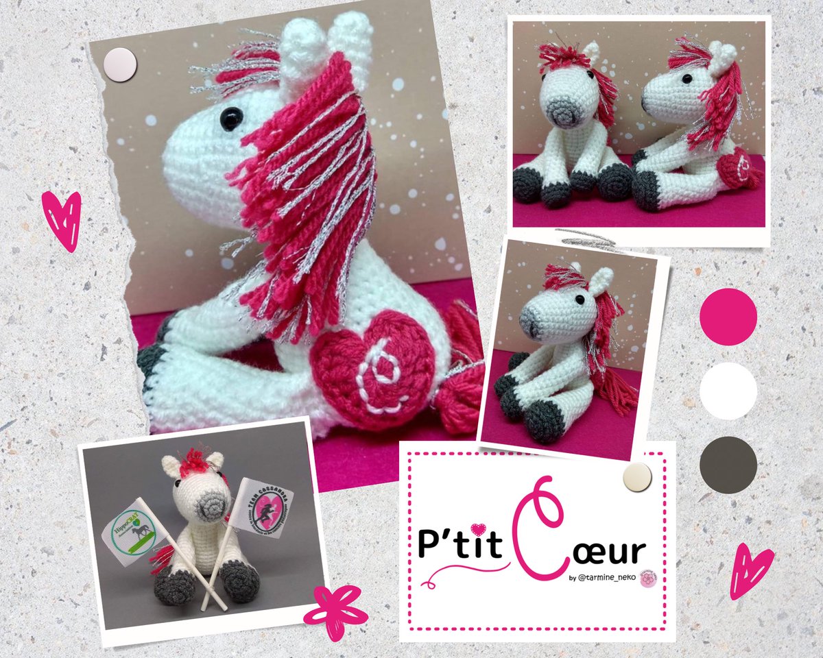 Asso_HippoCRAT's tweet photo. 1er projet #SOLIDAIRE en cours de réalisation “P’tit Coeur"
Modèle #Amigurumi créé par notre bénévole aux couleurs de l'@AssoACCL et dont les sommes récoltées seront allouées au profit de la recherche médicale ainsi qu’au bien être équin 😉
Rdv : https://t.co/BSmKqB7570 https://t.co/yPTR89Dcow