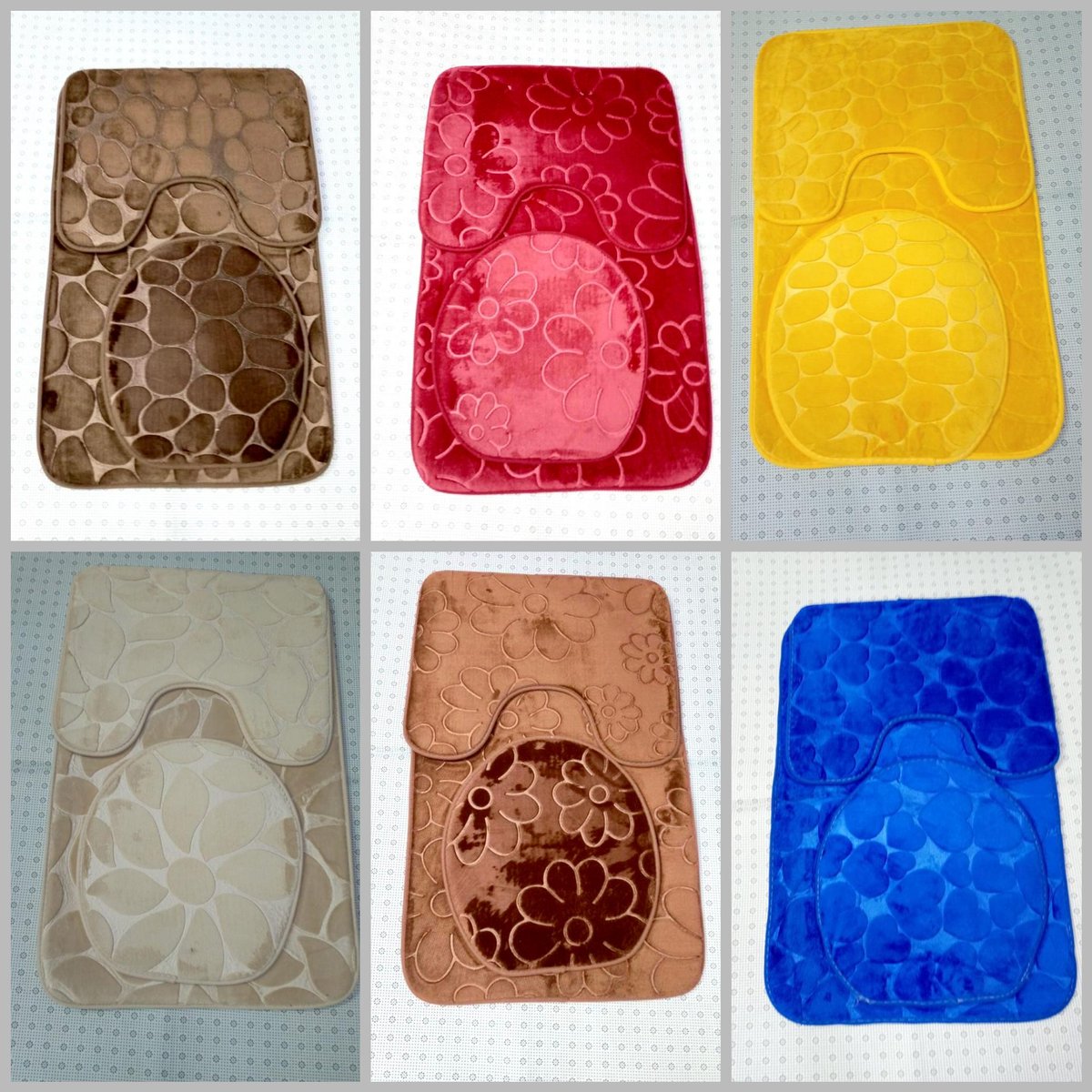 lydiahmorah's tweet photo. Call;0798622885
Three pieces toilet set mats 
Package Included:
1 x Bath Mat
1 x Contour Rug
1 x Lid Cover 
Features:
- Non-Slip, 
-Colorful pattern
-Soft material
-Water absorption
- Washable 
Now selling @ 1400 only
#homedecor
#SafaricomAccessoriesFair
#
#newsgang https://t.co/kVmwSJZI85