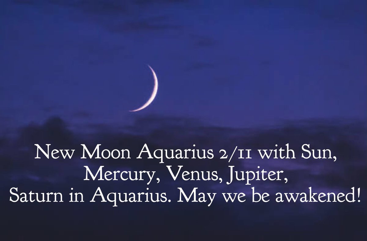 AstroTips_Donna's tweet photo. 2/11 an extraordinary New Moon! Not only is the New Moon in Aquarius, so is the Sun,Mercury, Venus,Jupiter,Saturn. All this air energy can activate &amp; awaken our consciousness heightening our higher minds causing a shift in perception.Mother Earth is Dancing. #NewMoon #Astrology https://t.co/MOwxwK2M4T