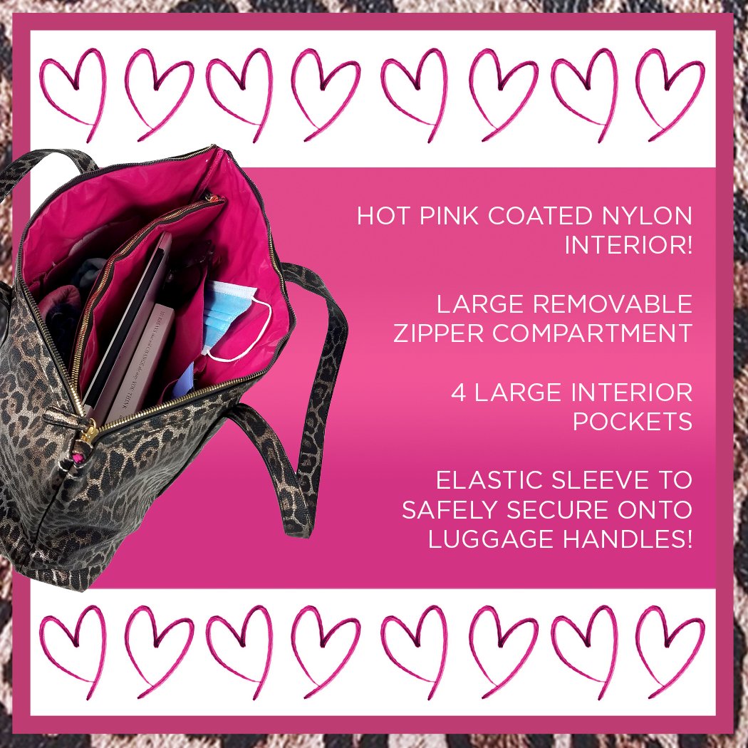 PurseN's tweet photo. Our Bronze Leopard Getaway Tote is perfect for your loved ones this Valentine’s Day. It has a nice hot pink interior with spacious side pockets and a removable middle zipper compartment! Multipurpose and stylish!

https://t.co/pVvf41lr4L

#shoppursen #valentine #giftsforher https://t.co/pjsoYMBstz