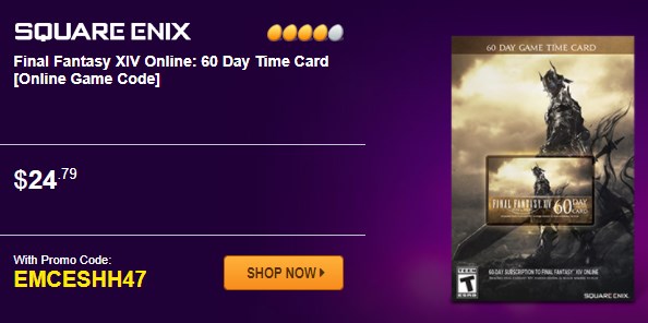 Final Fantasy XIV Online: 60 Day Time Card [Online Game Code]