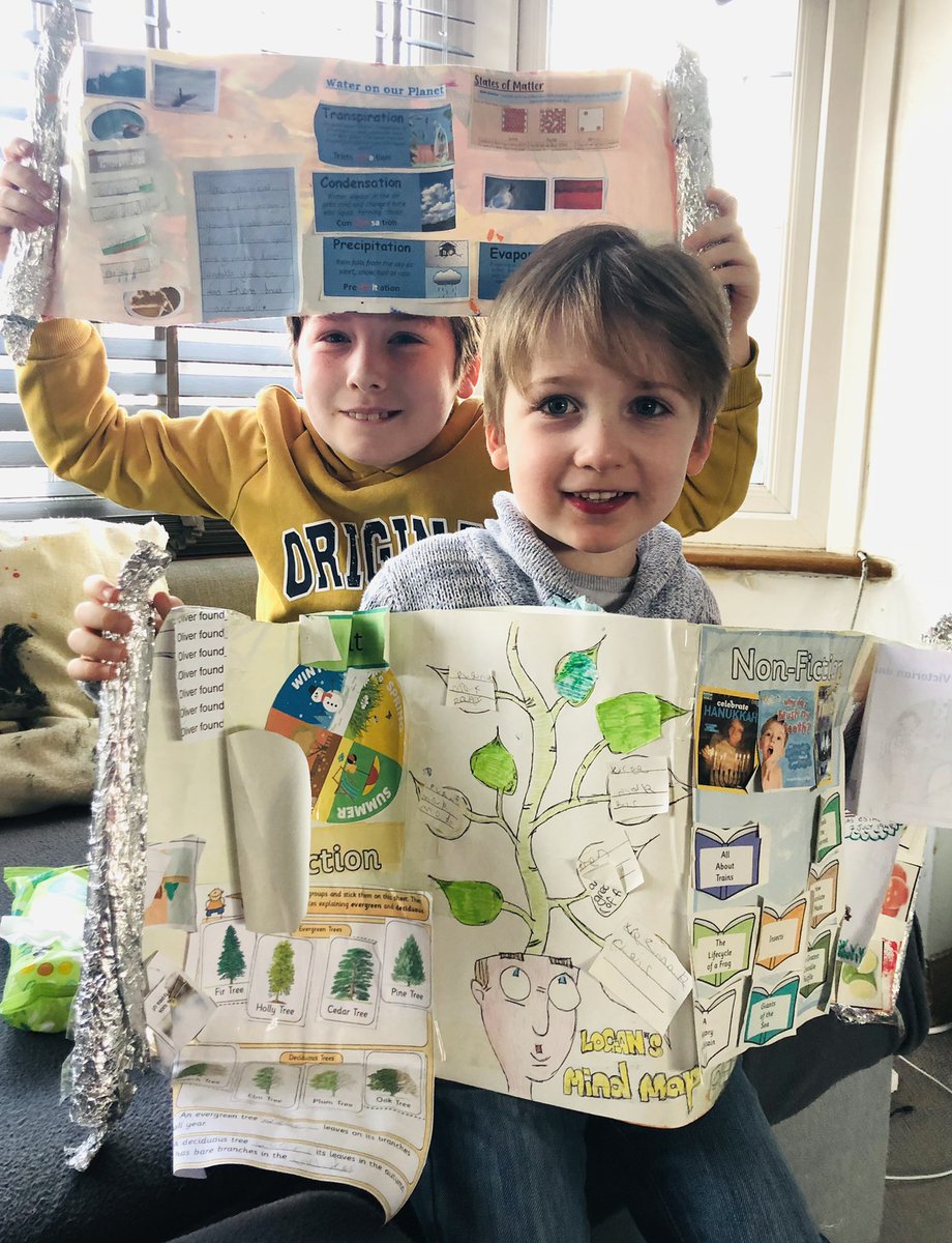 Halesshultz's tweet image. We made some scrolls to show all the topics we learnt this half term @CTS_Watford :)