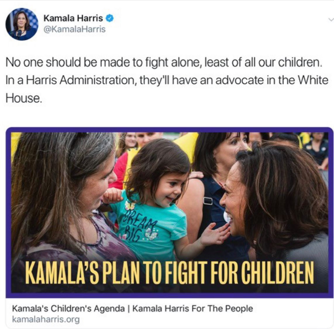 Campaign4Kids's tweet photo. Biden Wants @KamalaHarris to Have a Major Role. What It Is Hasn’t Been Defined. - New York Times https://t.co/AkPPhAshr4

Madame @VP, we have an idea — please focus on CHILDREN. https://t.co/OgzcmYIvSi