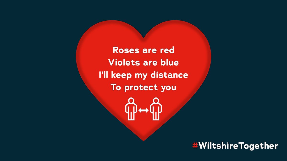 This Valentine’s Day let’s all play our part and protect the people we love.

#WiltshireTogether