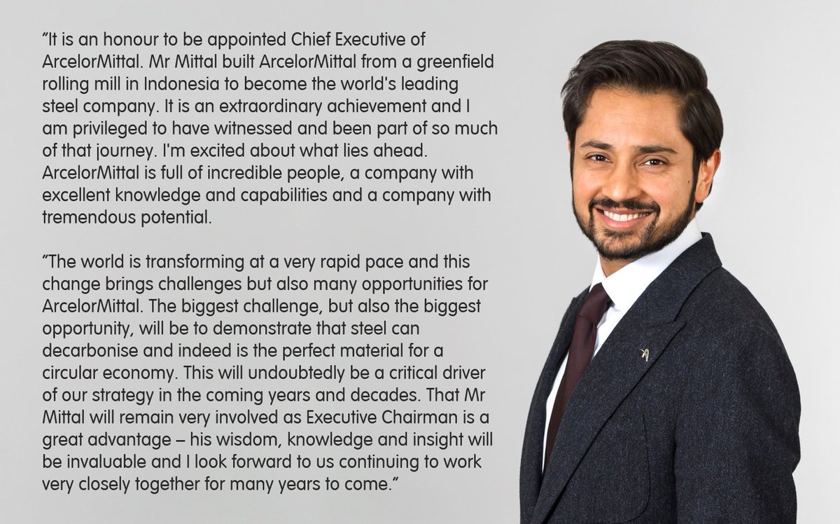 Aditya Mittal Appointed CEO of ArcelorMittal