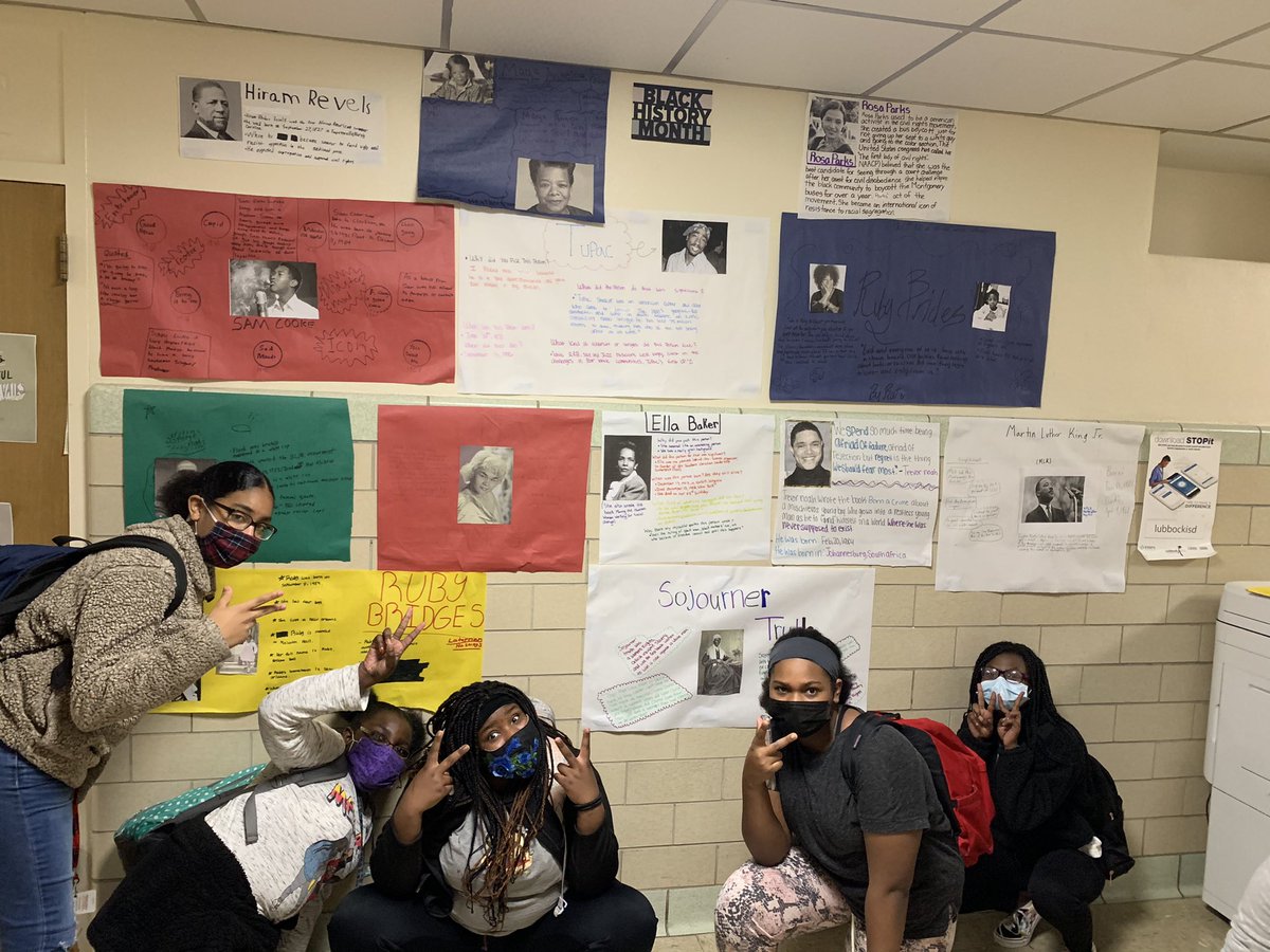 MsYarbrough_AMS's tweet photo. My AVID class got to pick one person for black history month to honor and create a poster for. These kids are the best!!! https://t.co/sYzeDN6MHy
