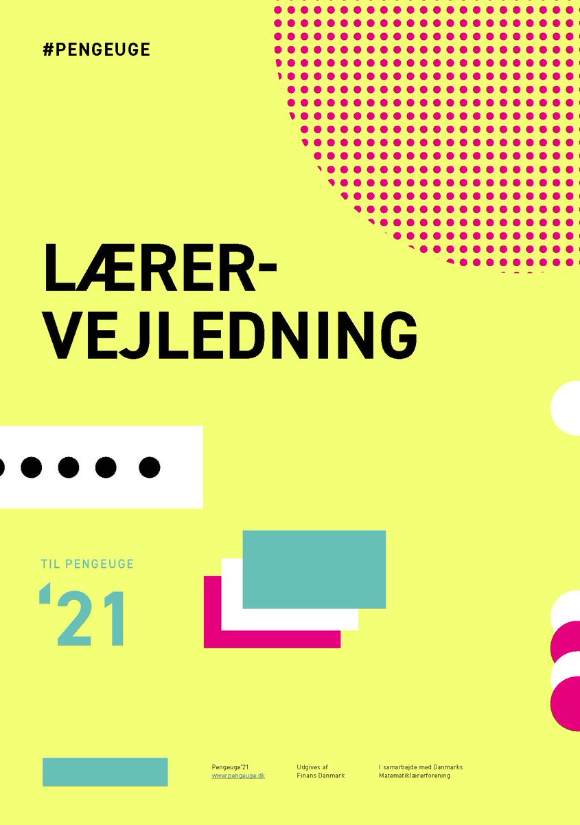Så er hæfterne til Pengeuge klar! Du kan allerede nu gå ind og tjekke de nye hæfter til #Pengeuge 2021 ud👀 Husk også, at vi udkommer med den nye digitale undervisningspakke efter vinterferien, så du og din klasse kan være klar til uge 11 #skolechat #dkudd
pengeuge.dk/laerere/offici…