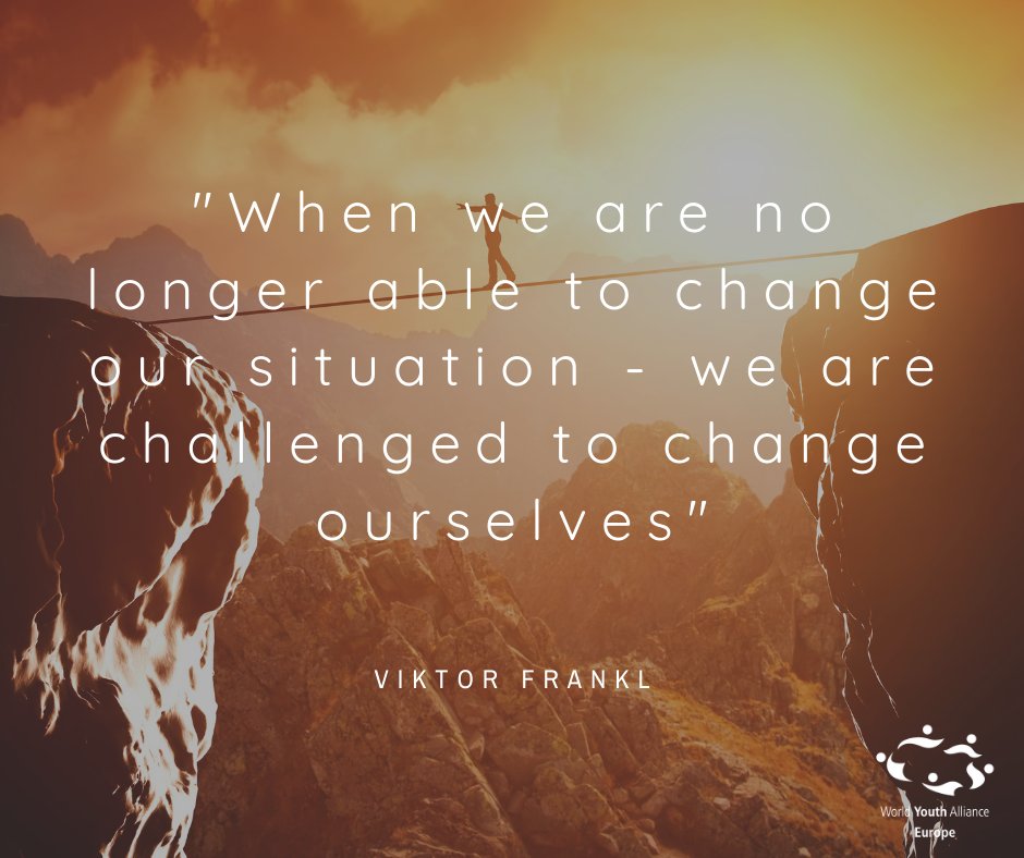 Hey friends! Here's another one from the great Dr. Viktor E. Frankl ❤️💙💛