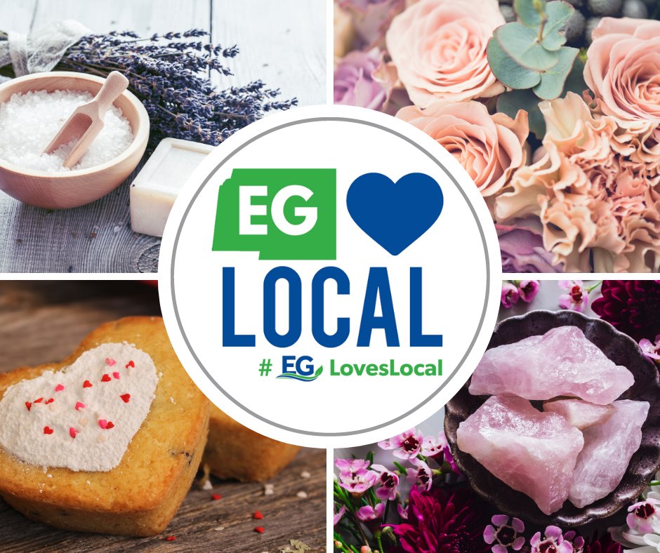 townofeg's tweet photo. Nothing says Happy #ValentinesDay like purchasing local gifts for that special someone. Many #EG businesses are offering local delivery, curbside pick-up, and online ordering. Browse our #EGLovesLocal retail directory at https://t.co/U8xzao8mDv to get started #EGLovesLocal 💝 https://t.co/eWQdlY8zST