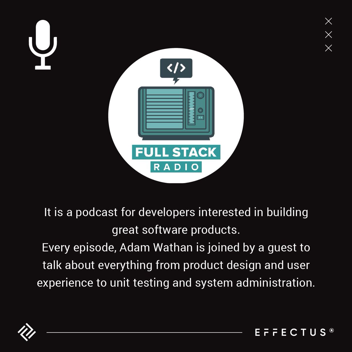 🎙🙌🏻 Podcasts are dominating the media landscape. They are not only an AWESOME learning tool, but they also: - are readily available and accessible - allow you to multitask - have a wide variety of topics - build communities and more! #effectus #effectussoftware #keeponcoding