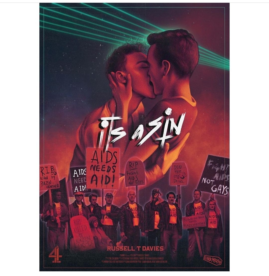 One of our amazingly talented team designed this incredible It's A Sin artwork 🌈 ♥️

Want one? Head to <a href="/LukeMarsh_/">Luke Marsh</a> ✌️

50% of proceeds go to HIV/Aids charity, The Terrence Higgins Trust (<a href="/THTorguk/">Terrence Higgins Trust</a>)

#ItsASin