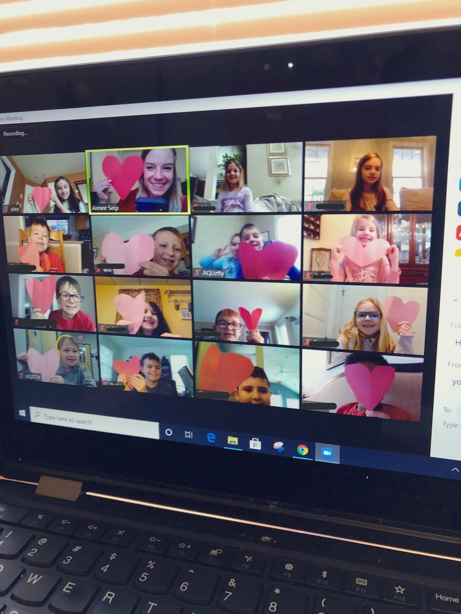 MissSeip's tweet photo. Making the most of these snowy virtual learning days by making valentines to share with Cedarbrook Nursing Home! I love having these kids this year ♥️ @KVCoyotes https://t.co/7dnN9gT6RJ